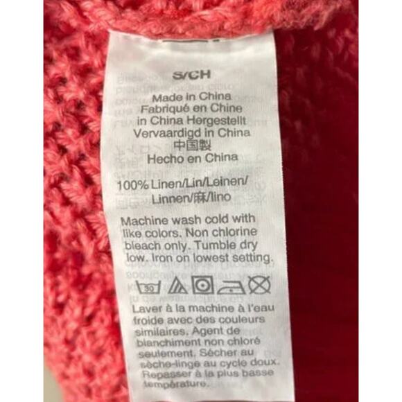 J.Crew Coral Beach Open Knit Sweater size Small - Picture 7 of 7
